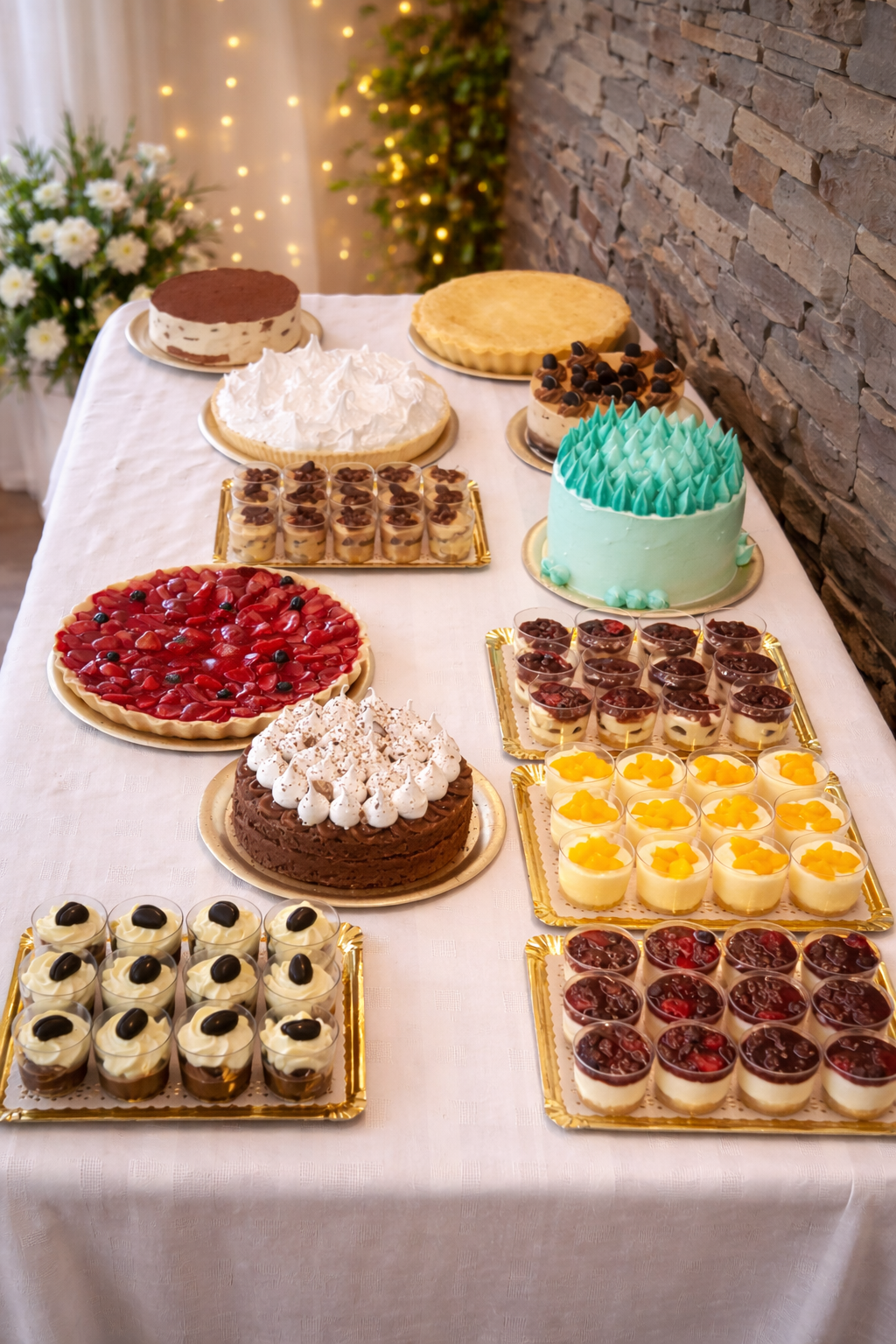 Torta con fondant y detalles artísticos